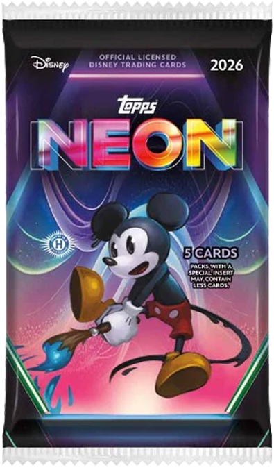 Disney Topps Neon 2026 HOBBY boosterpakke