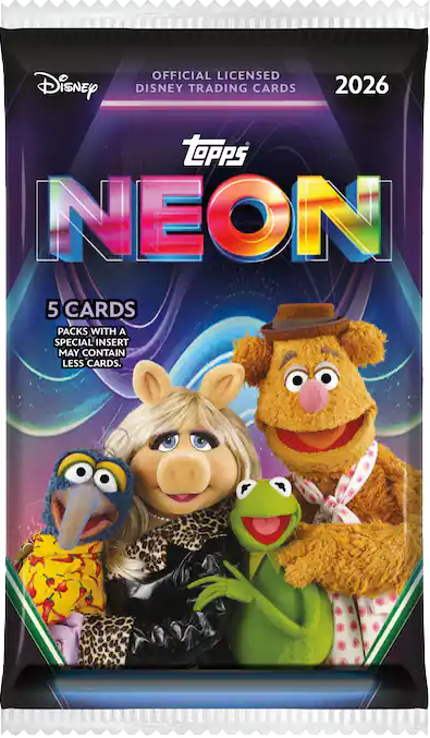 Disney Topps Neon 2026 MEGA boosterpakke