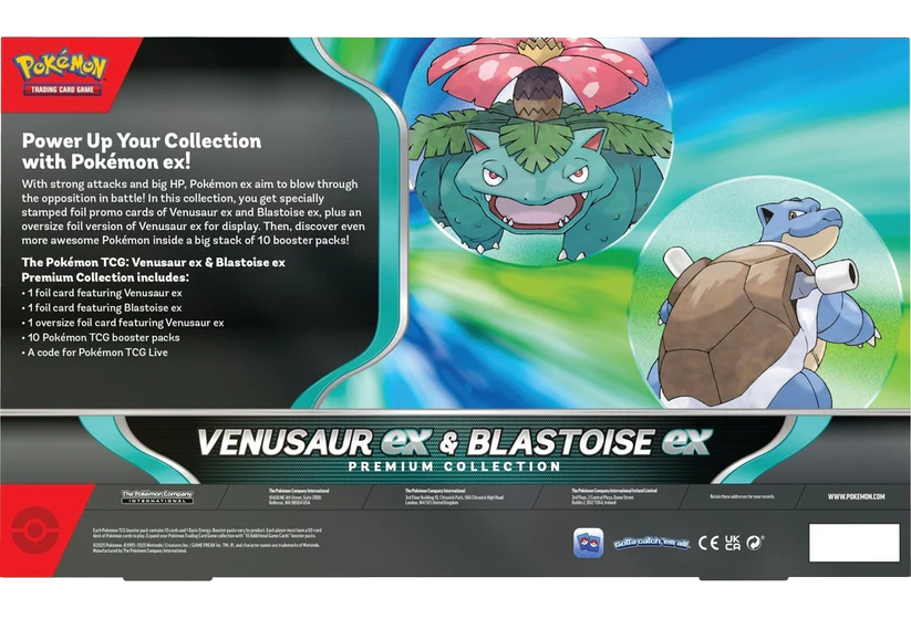 Venusaur ex & Blatoise ex Premium Collection